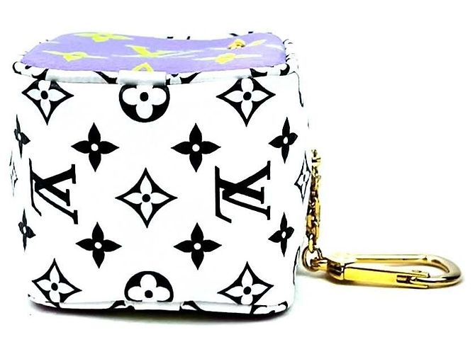 Louis Vuitton Portachiavi Pouch Cube Monogram (Edizione Limitata) Bianco - vista 3