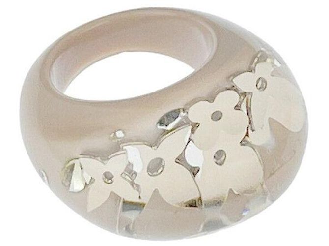 Louis Vuitton Anello in resina con fiori Marrone - vista 5