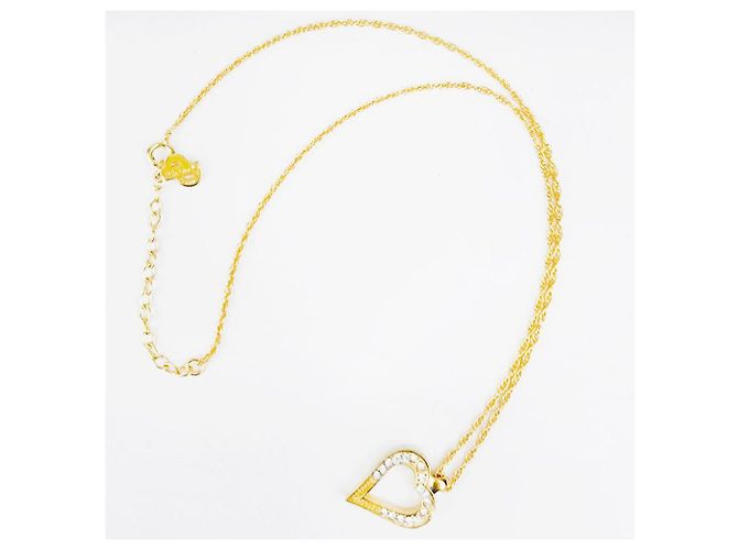 Collana Pendente Cuore Cubico CHRISTIAN DIOR D'oro - vista 3