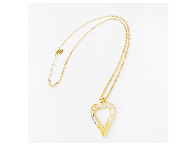 Collana Pendente Cuore Cubico CHRISTIAN DIOR D'oro - vista 4