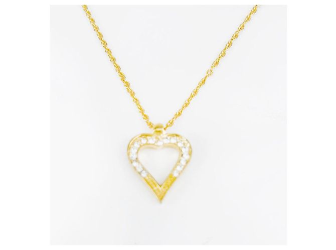 Collana Pendente Cuore Cubico CHRISTIAN DIOR D'oro - vista 5