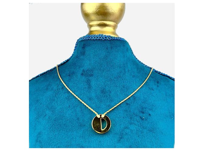 Collana Cubica Logo Circle CD di CHRISTIAN DIOR D'oro - vista 2