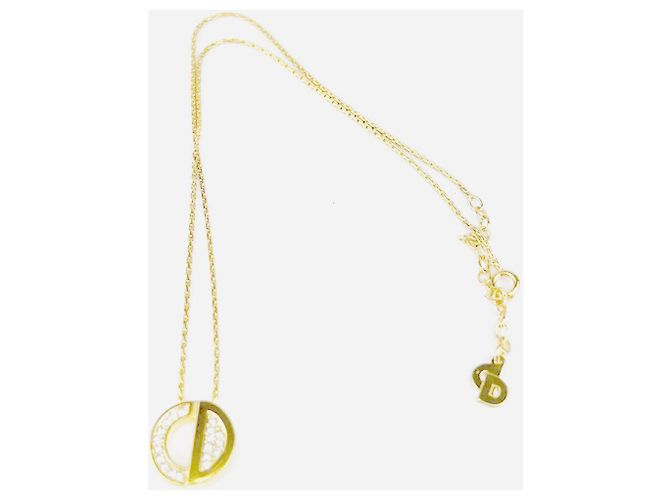 Collana Cubica Logo Circle CD di CHRISTIAN DIOR D'oro - vista 5