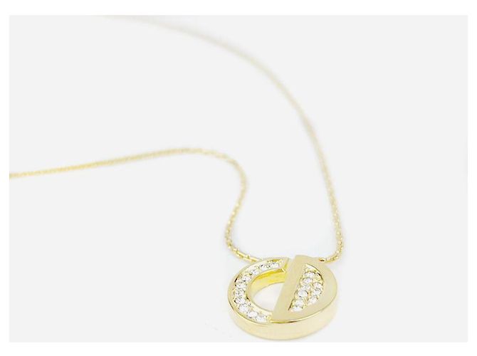 Collana Cubica Logo Circle CD di CHRISTIAN DIOR D'oro - vista 6