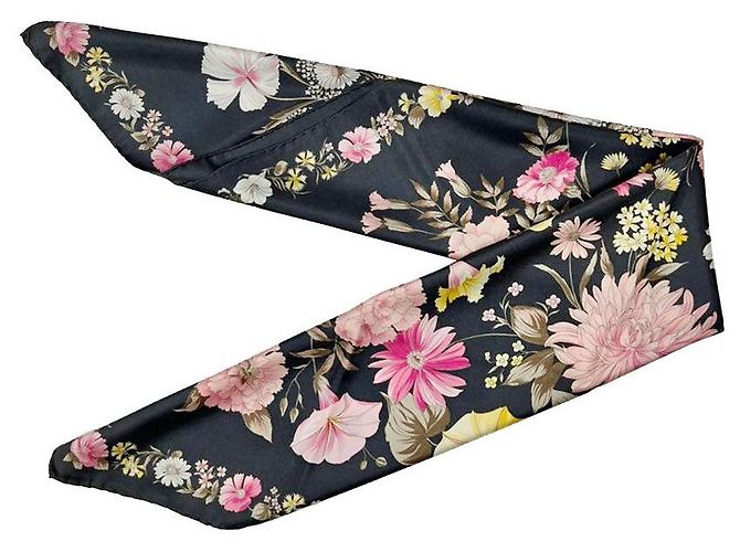 Dior Bufanda Floral Gris Oscuro Castaño - vista 2