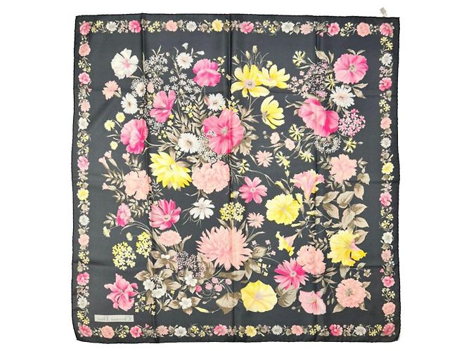 Dior Bufanda Floral Gris Oscuro Castaño - vista 5