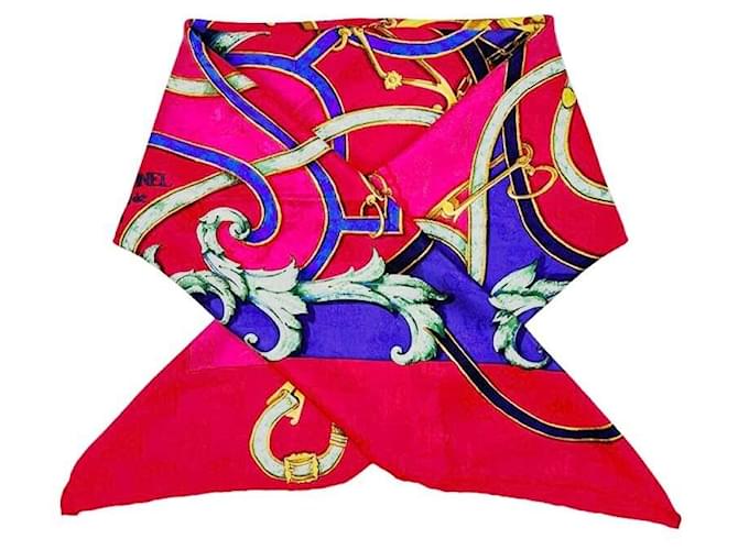 Hermès Monogramm Jacquard Seidenschal rot - Ansicht 3