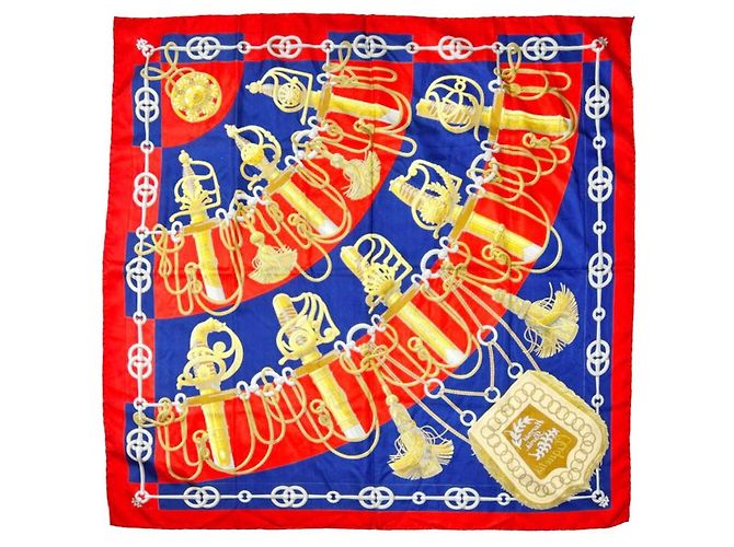 Hermès CLIQUETIS Schal Rot - Ansicht 4