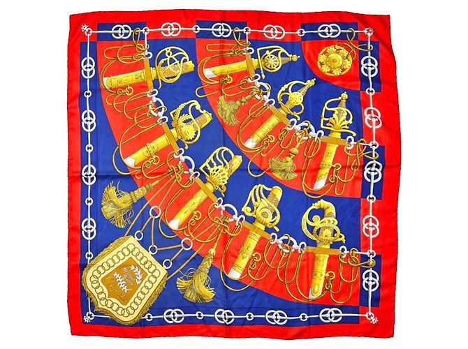 Hermès CLIQUETIS Schal Rot - Ansicht 5