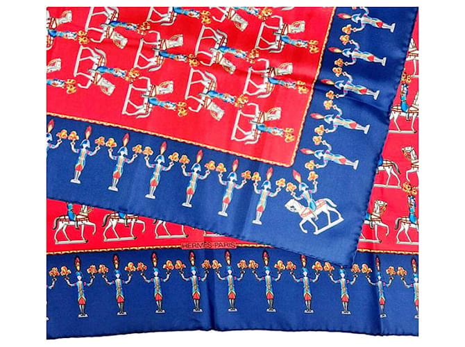 Hermès Bufanda Cavalry Navy Azul - vista 2