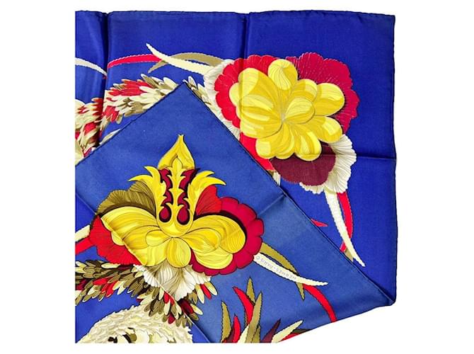 Hermès Sciarpa tahitiana blu cobalto - vista 4