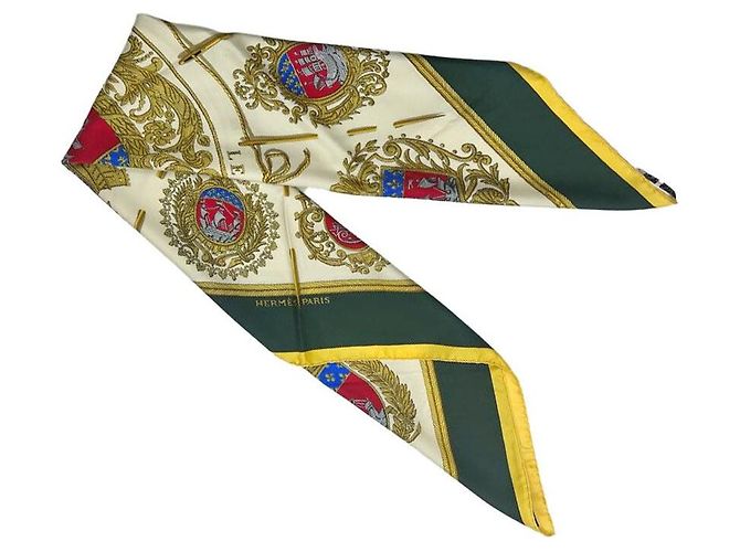 Hermès Bufanda verde LES ARME DE PARIS - vista 3