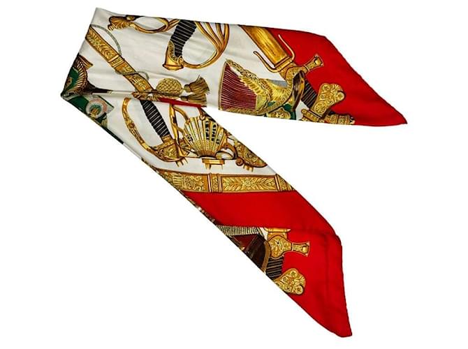 Hermès Sciarpa Rossa GRAND UNIFORME Rosso - vista 2