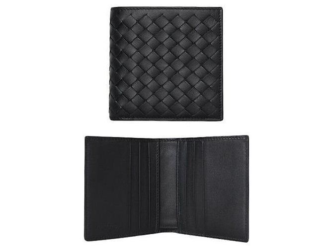 Bottega Veneta Portafoglio VN Intrecciato Nero - vista 3