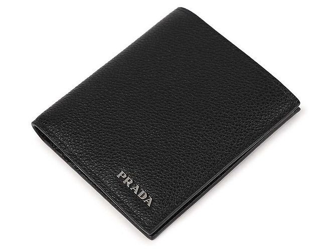 Prada Metal Logo Wallet Black - view 6