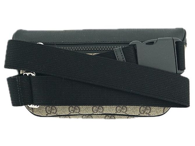 Gucci Unisex GG Supreme Bauchtasche aus beigem Canvas Braun - Ansicht 11