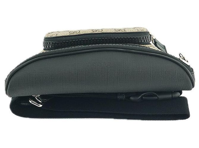 Gucci Unisex GG Supreme Bauchtasche aus beigem Canvas Braun - Ansicht 12