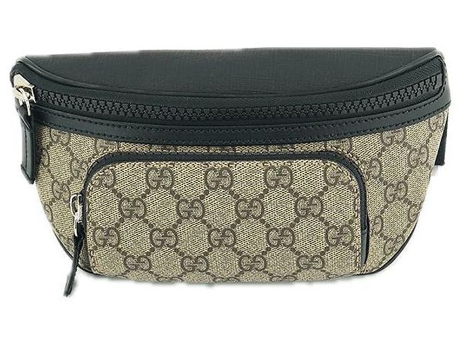 Gucci Unisex GG Supreme Bauchtasche aus beigem Canvas Braun - Ansicht 3