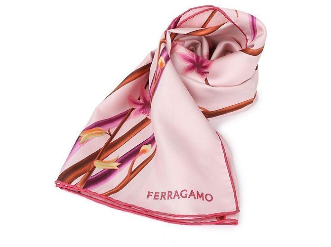 Salvatore Ferragamo Sciarpa in seta stampata - vista 3