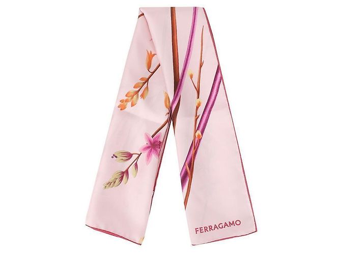 Salvatore Ferragamo Sciarpa in seta stampata - vista 4