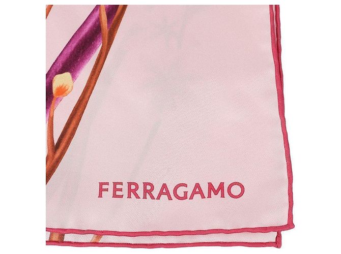 Salvatore Ferragamo Sciarpa in seta stampata - vista 8