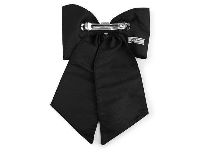 Prada Haarspange aus Nylon Schwarz - Ansicht 5
