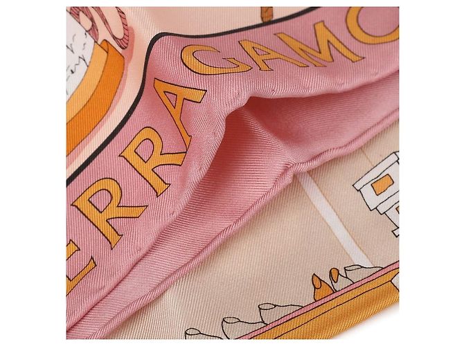 Salvatore Ferragamo Bedruckter Seidenpullover Pink - Ansicht 7
