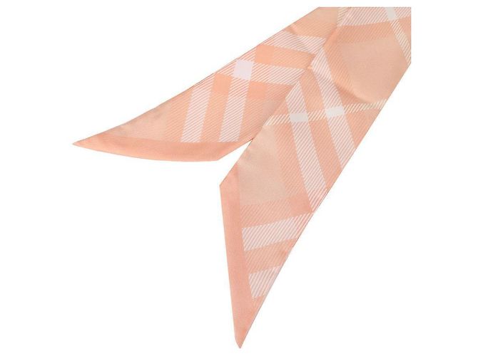 Burberry Schlanke Karosilk-Schal Orange - Ansicht 7