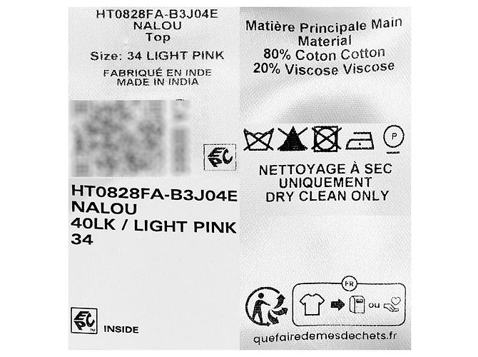 Isabel Marant Blusa de Voile de Algodón con Volantes Rosa Claro - vista 15