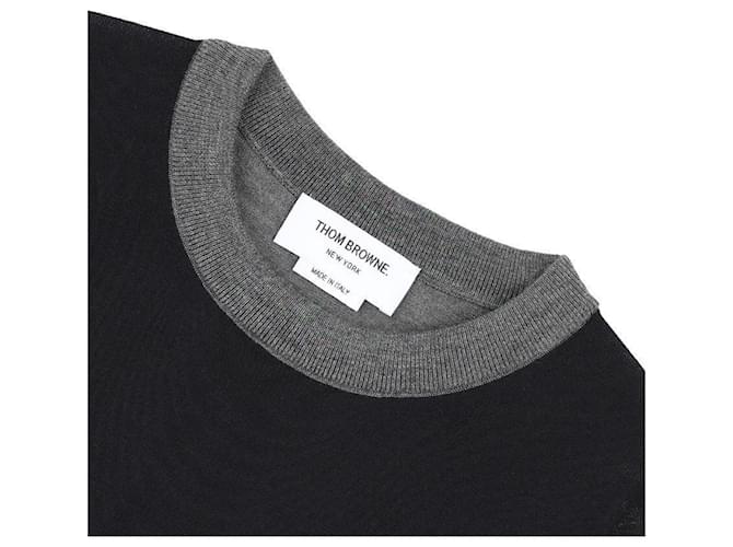 Thom Browne Pull Bleu - vue 5