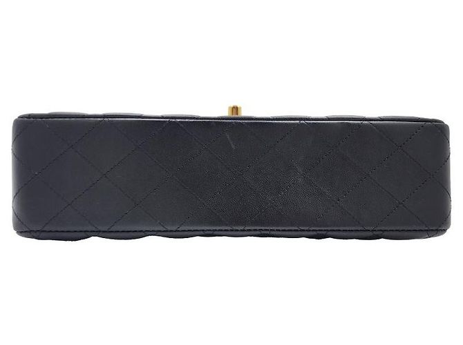 Chanel Borsa a spalla classica in pelle di agnello media nera Nero - vista 6
