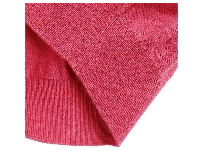 Comme Des Garcons Rosa Cardigan mit rotem Doppelherz-Patch Pink - Ansicht 7