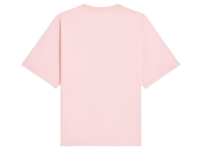 Céline Camiseta de jersey de algodón de corte holgado Rosa Polvo Blanco Roto - vista 2