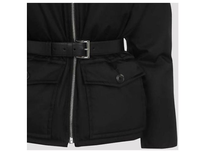 Prada Jaqueta de nylon com enchimento de plumas Preto - vista 6