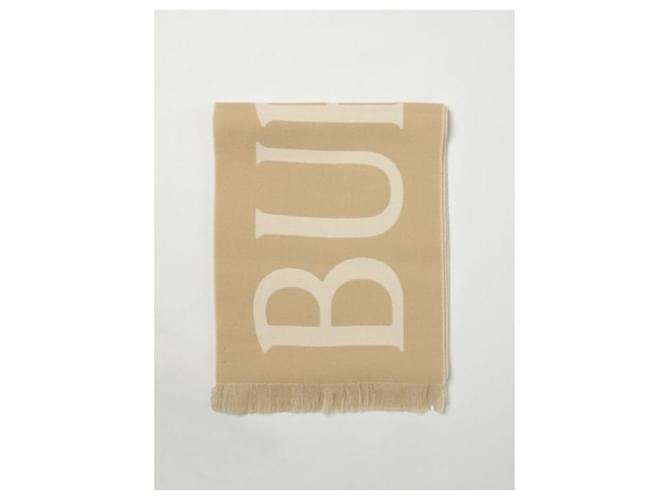 Burberry Sciarpa in lana con logo Marrone - vista 4