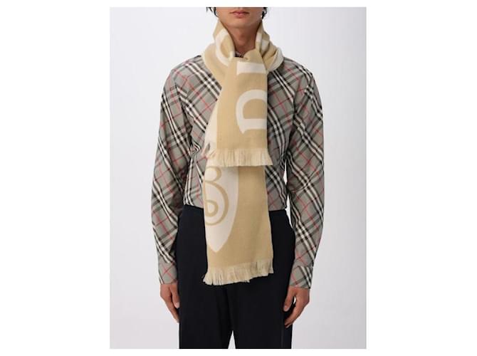 Burberry Sciarpa in lana con logo Marrone - vista 5