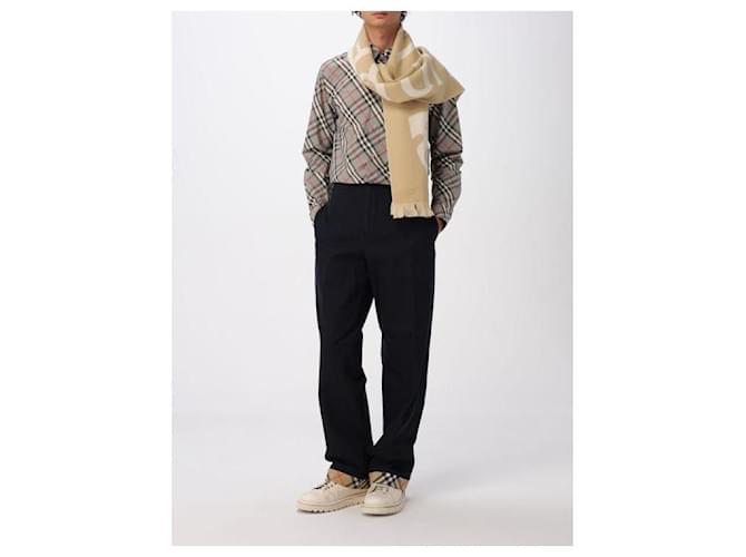 Burberry Sciarpa in lana con logo Marrone - vista 7