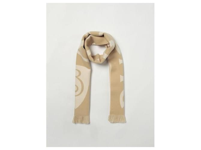 Burberry Sciarpa in lana con logo Marrone - vista 8