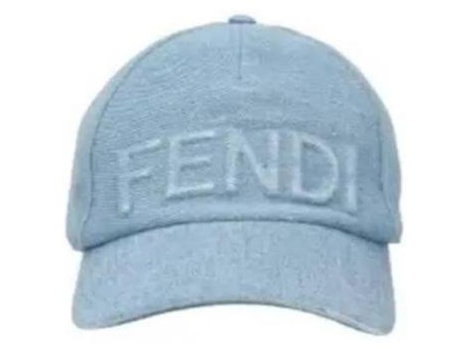 Fendi Denim-Baseballmütze mit Logo - Ansicht 4