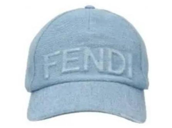 Fendi Denim-Baseballmütze mit Logo - Ansicht 5