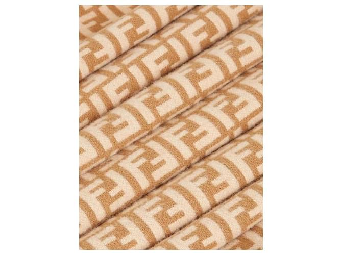 Fendi Sciarpa in cashmere AQCW Marrone - vista 5