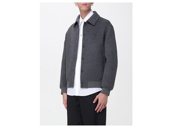 Fendi Wool Blouson AVIX Brown - view 7