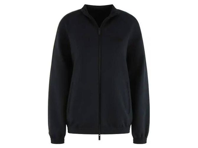 Moncler Giacca con zip e patch logo nero opaco - Ansicht 4