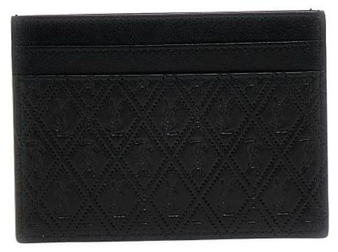 Saint Laurent Pineapple Print Monogram Card Holder Black - view 5