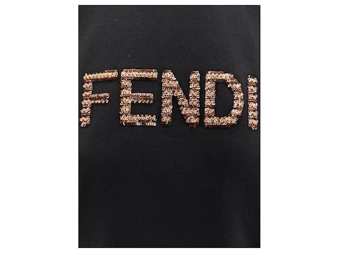 Fendi Camiseta de algodón Negro - vista 6