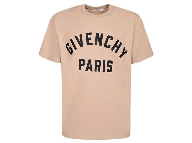 Givenchy Besticktes Baumwoll-T-Shirt Beige Schwarz Braun - Ansicht 4