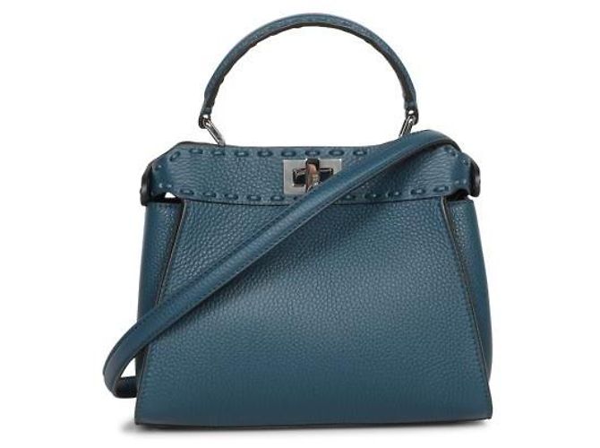 Fendi Peekaboo Mini Tasche ARBB Blau - Ansicht 4