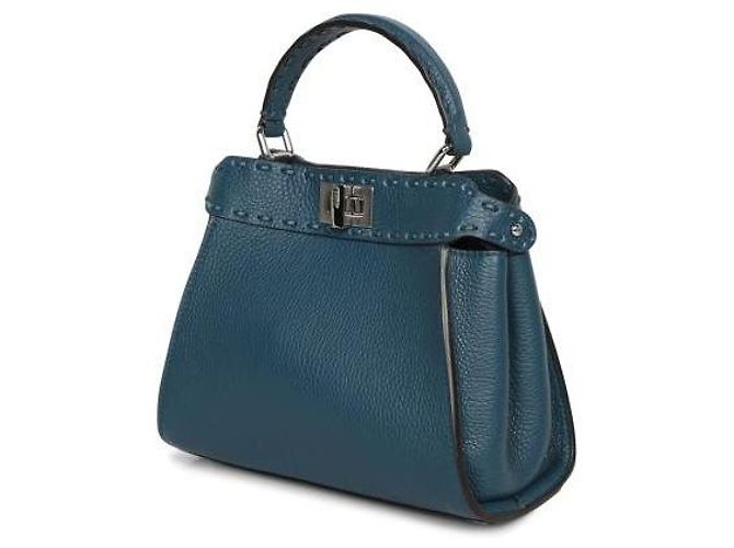 Fendi Peekaboo Mini Tasche ARBB Blau - Ansicht 5