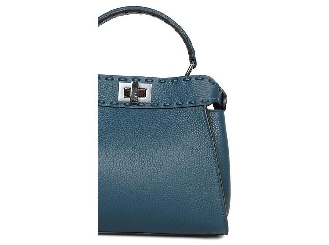 Fendi Peekaboo Mini Tasche ARBB Blau - Ansicht 6