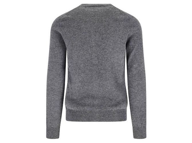 Comme Des Garcons Wollcardigan mit goldenem Herz-Patch AX Braun - Ansicht 5